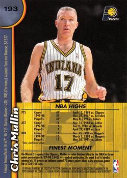 1998-99 Finest #193 Chris Mullin Back