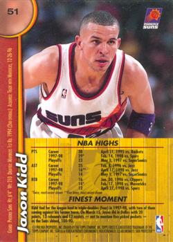 1998-99 Finest #51 Jason Kidd Back