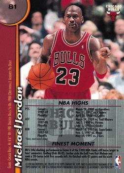 1998-99 Finest #81 Michael Jordan Back