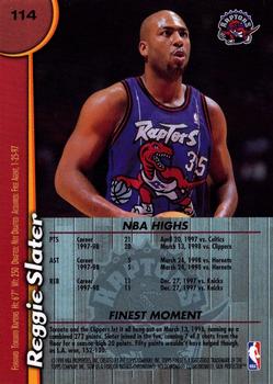 1998-99 Finest #114 Reggie Slater Back