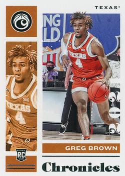 2021 Panini Chronicles Draft Picks #14 Greg Brown III Front