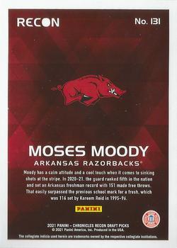 2021 Panini Chronicles Draft Picks #131 Moses Moody Back