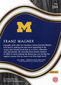 2021 Panini Chronicles Draft Picks #284 Franz Wagner Back