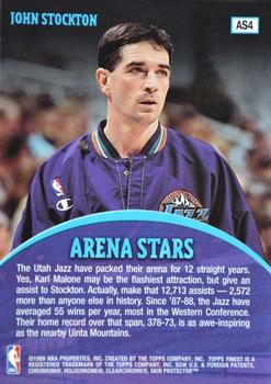 1998-99 Finest - Arena Stars #AS4 John Stockton Back