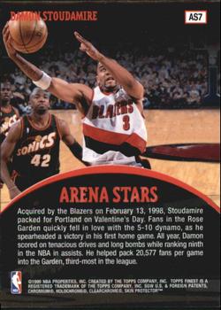 1998-99 Finest - Arena Stars #AS7 Damon Stoudamire Back