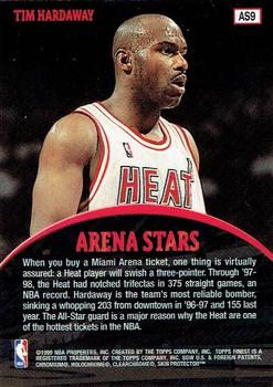 1998-99 Finest - Arena Stars #AS9 Tim Hardaway Back