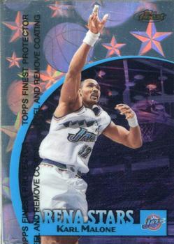 1998-99 Finest - Arena Stars #AS10 Karl Malone Front