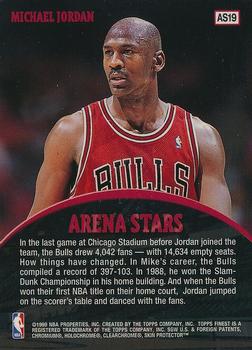 1998-99 Finest - Arena Stars #AS19 Michael Jordan Back