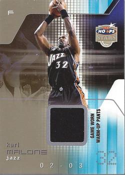 2002-03 Hoops Stars - Superstars Game-Used #NNO Karl Malone Front