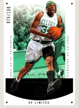 2002-03 SP Authentic - Limited #5 Paul Pierce Front
