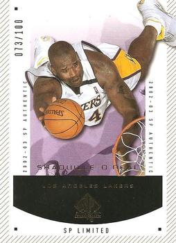 2002-03 SP Authentic - Limited #38 Shaquille O'Neal Front