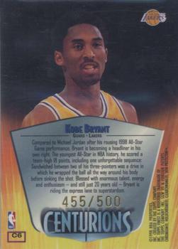 1998-99 Finest - Centurions #C6 Kobe Bryant Back