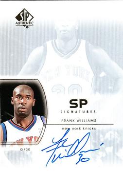 2002-03 SP Authentic - SP Signatures #FW Frank Williams Front