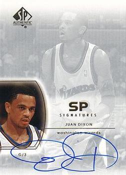 2002-03 SP Authentic - SP Signatures #JD Juan Dixon Front