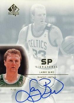 2002-03 SP Authentic - SP Signatures #LB Larry Bird Front