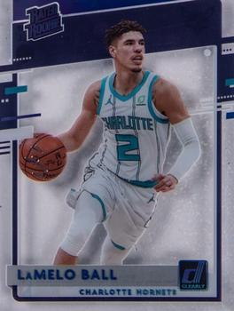 2020-21 Clearly Donruss - Holo Platinum #87 LaMelo Ball Front