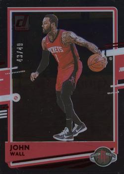 2020-21 Clearly Donruss - Red #22 John Wall Front