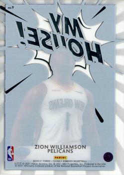 2020-21 Clearly Donruss - Clearly My House #9 Zion Williamson Back