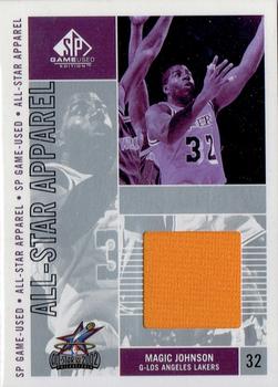 2002-03 SP Game Used - All-Star Apparel #MG-AS Magic Johnson Front