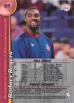1998-99 Finest - Refractors #24 Rodney Rogers Back