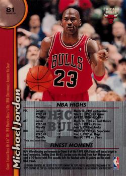 1998-99 Finest - Refractors #81 Michael Jordan Back