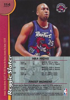 1998-99 Finest - Refractors #114 Reggie Slater Back