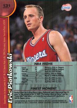 1998-99 Finest - Refractors #131 Eric Piatkowski Back