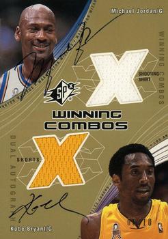 2002-03 SPx - Winning Combos Autographs #MJ/KB-A Michael Jordan / Kobe Bryant Front
