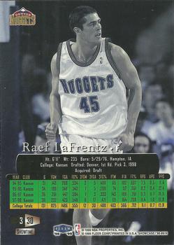 1998-99 Flair Showcase #30 Raef LaFrentz Back