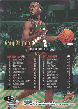 1998-99 Flair Showcase #37 Gary Payton Back