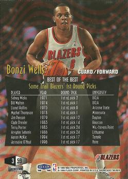 1998-99 Flair Showcase #59 Bonzi Wells Back