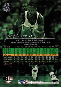 1998-99 Flair Showcase #11 Ray Allen Back