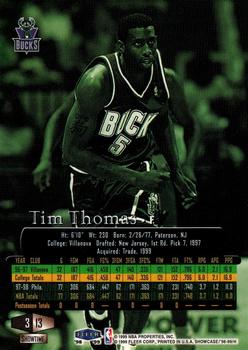 1998-99 Flair Showcase #13 Tim Thomas Back