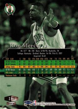 1998-99 Flair Showcase #22 Ron Mercer Back