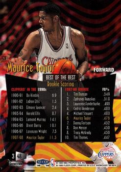1998-99 Flair Showcase #48 Maurice Taylor Back