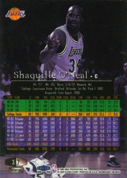 1998-99 Flair Showcase #7 Shaquille O'Neal Back