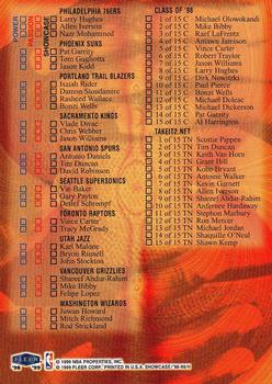 1998-99 Flair Showcase #NNO Checklist Back