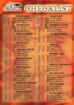 1998-99 Flair Showcase #NNO Checklist Front