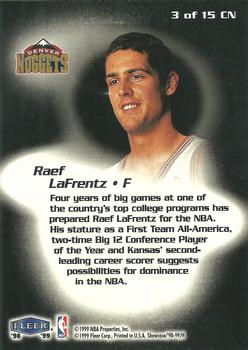1998-99 Flair Showcase - Class of ‘98 #3 CN Raef LaFrentz Back