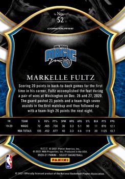 2020-21 Panini Select - Blue #52 Markelle Fultz Back