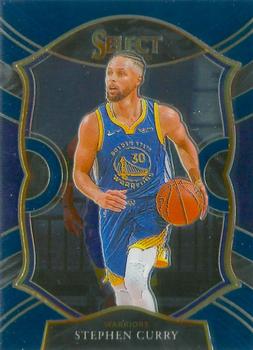 2020-21 Panini Select - Blue #57 Stephen Curry Front