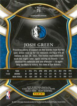 2020-21 Panini Select - Blue #78 Josh Green Back