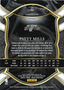 2020-21 Panini Select - Blue White Purple Cracked Ice #48 Patty Mills Back