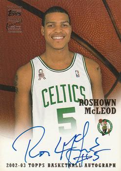 2002-03 Topps - Autographs #TA-RM Roshown McLeod Front