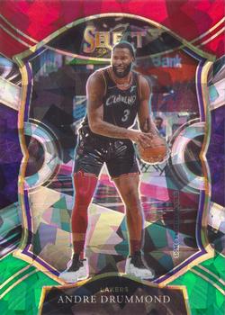 2020-21 Panini Select - Red White Green Cracked Ice #5 Andre Drummond Front