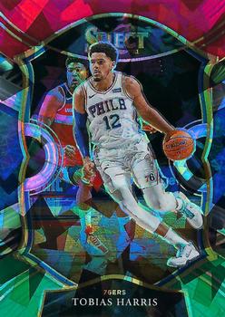 2020-21 Panini Select - Red White Green Cracked Ice #11 Tobias Harris Front