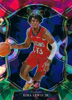 2020-21 Panini Select - Red White Green Cracked Ice #73 Kira Lewis Jr. Front