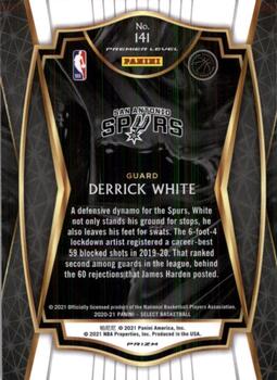 2020-21 Panini Select - Red White Green Cracked Ice #141 Derrick White Back