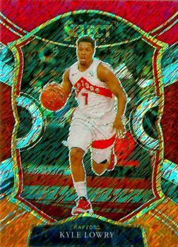 2020-21 Panini Select - Red White Orange Shimmer #26 Kyle Lowry Front