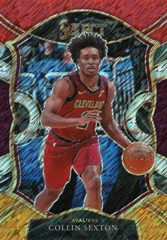 2020-21 Panini Select - Red White Orange Shimmer #59 Collin Sexton Front